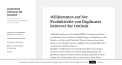 Desktop Screenshot of duplicates-remover-for-outlook.de