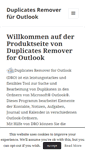 Mobile Screenshot of duplicates-remover-for-outlook.de